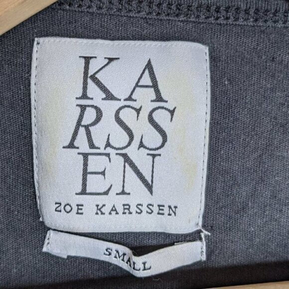 [Revolve] Zoe Karssen | Black Lace-up Tee - Picture 7 of 9